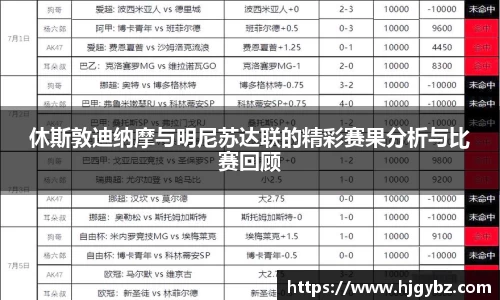休斯敦迪纳摩与明尼苏达联的精彩赛果分析与比赛回顾